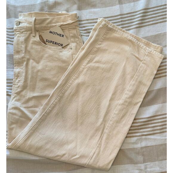 Mother Superior NWTHalf Pipe Ankle in cream denim jeanssize 33